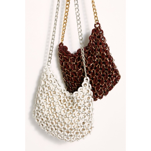 Free People Handbags - Free People / NWOT Night After Night Beaded Crossbody